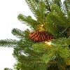 Nearly Natural 3.5-ft Yukon Mountain Fir Artificial Christmas Tree with 50 Clear Lights and Pine Cones in Red Planter - 3 of 4