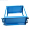 Vynxaria Two-Layer Utility Storage Shelves - Heavy Duty Rolling Tool Cart with Lockable Wheels, Bright Blue, 400 LBS Capacity - 4 of 4