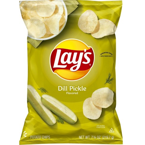 Lay's Dill Pickle Flavored Potato Chips - 7.75oz : Target