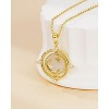 Molenia Sun Moon Star Necklace for Women: 14K Gold Plated Gemstone Crescent Pendant Celestial Necklace Trendy Dainty Jewelry Birthday Anniversary - 4 of 4