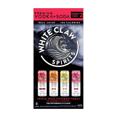 White Claw Spirits Vodka Soda Variety #2 - 8pk/355ml Cans