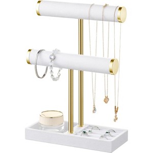 2 Tier Bracelet Holder Display - Detachable T Bar Bracelet Holder, Jewelry Holder Organizer - 1 of 4