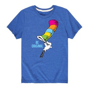 Boys' - Dr. Seuss - Cat in The Hat Be Original Short Sleeve Graphic T-Shirt - 1 of 4