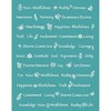Chanasya Yoga Mindfulness Happiness Blissfulness Message Gift Throw Blanket - 3 of 4