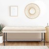 Nano  48" Upholstered Double padded Cushion Bench - Maison Boucle - 2 of 4