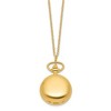 Black Bow Jewelry Charles Hubert Ladies Gold-plated Brass Satin Pocket Watch Necklace - 2 of 4