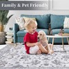 Boho Rustic Area Rugs for Living Room Washable Rug Floral Bedroom Decor Rug - 2 of 4