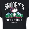 Women's - Peanuts - Snoopy's Ski Resort Cropped Graphic T-Shirt - 2 of 4