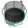 Okak 10/12/15FT UV-Protected Outdoor Trampoline, Trampoline with Basketball Hoop, Enclosure Net and Ladder, Kids Trampoline for Yard, Patio - 3 of 4
