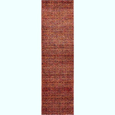 Oriental Weavers Atlas 8048K Red/ Rust Indoor Area Rug - 2'6" x 12'