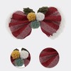 Unique Bargains Christmas Hair Clips Striped Bow Tie for Christmas 4.33"x2.76" Red White 1 Pc - 3 of 4