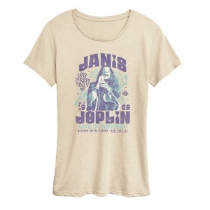 Women's - Janis Joplin - Janis In Concert Short Sleeve Graphic T-Shirt - 1 of 4