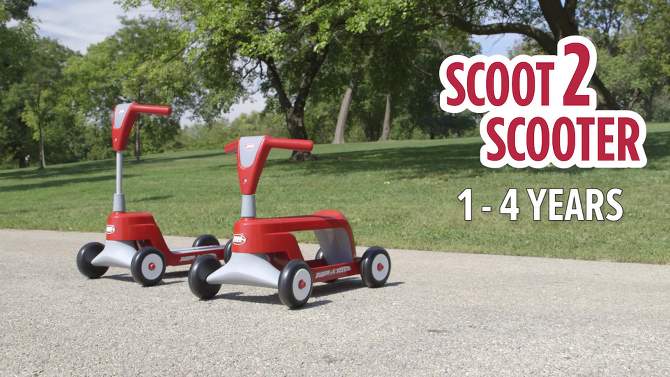 Radio Flyer Scoot 2 Scooter - Red, 2 of 16, play video