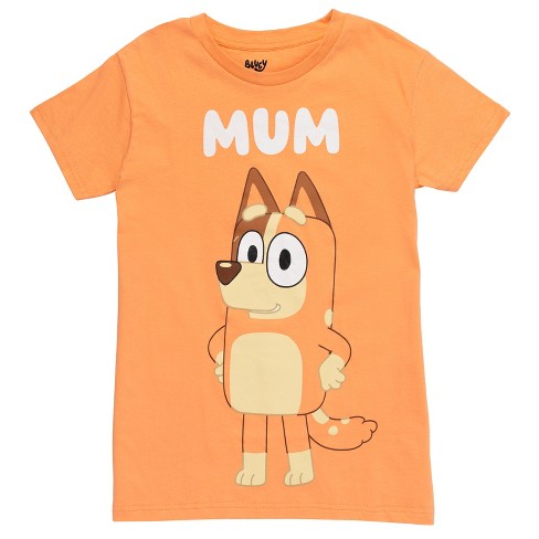 Bluey Mum Adult Womens Graphic T-Shirt Chilli X-Small