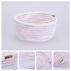 Unique Bargains Handcrafted Odorless Cotton Rope Chic Appearance Storage Basket 1 Pc - 3 of 4