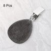 Unique Bargains Water Drop Shape Marble Tablecloth Weights with Metal Clip 8 Pcs - 3 of 4