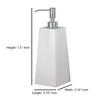 Elegant Lotion and Soap Dispenser - Nu Steel: Resin Bathroom Accessory, Spot Clean, 6oz Capacity - 2 of 4