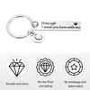 Unique Bargains Stainless Steel Personalized Durable Keychain with Gift Box 1 Set - 3 of 4