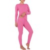 Fruit of the Loom Women's and Plus Long Underwear Waffle Thermal Top and Bottom Set - 3 of 4