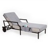 Linum Home Textiles 100% Turkish Cotton Standard Size Chaise Lounge Cover - 2 of 3