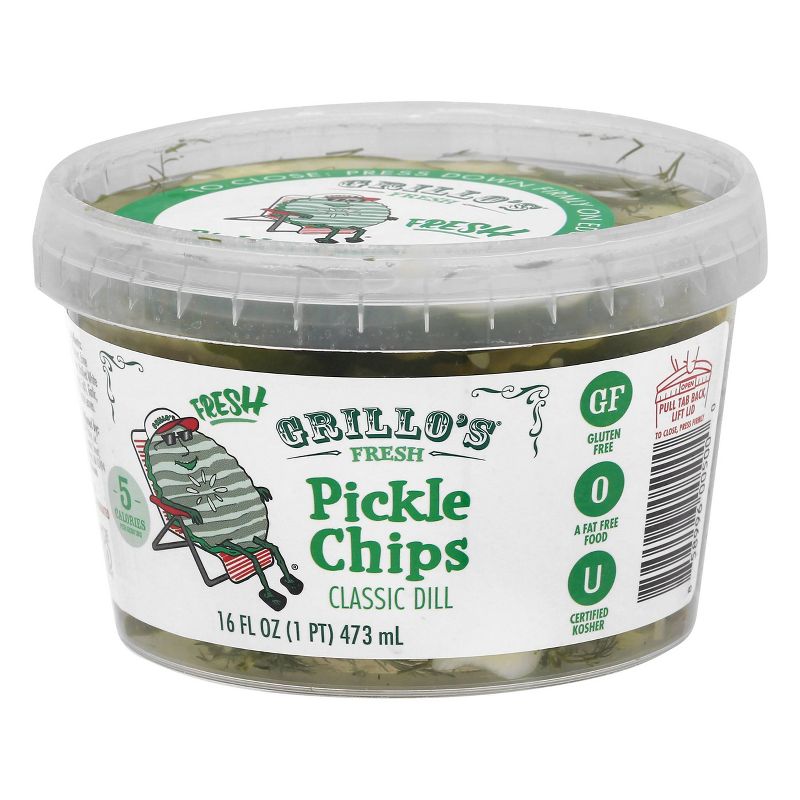 Grillo's Pickles Italian Dill Chips - 16oz, 1 of 9
