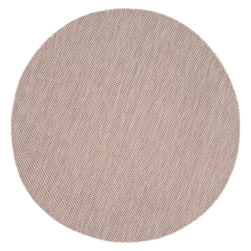 6'7in Cherwell Round Outdoor Rug Beige/Brown - Safavieh
