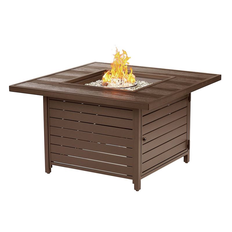 42" Square Aluminum 55000 BTUs Propane Contemporary Fire Table with 2 Covers - Oakland Living
, 1 of 9