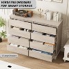 8 Drawer Dressers for Bedroom, Chest of Drawers with Deep Drawers, Large Double Dresser for Closet with Wide Top, Horizontal Wooden Dresser - 4 of 4