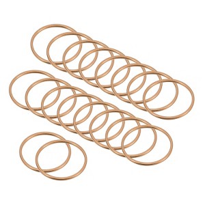 Unique Bargains DIY Craft Copper Jewelry Making Versatile Earring Beading Hoops 30 Pcs - 1 of 4
