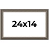 PosterPalooza | Weathered Black Picture Frame - UV Acrylic, Backing Board, Hanging Hardware Included - 2 of 4