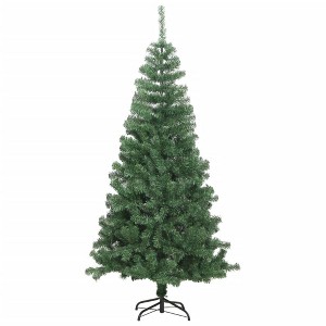 vidaXL Christmas Tree Decoration Artificial Xmas Tree with Stand Branches - Green 8 x 4 ft - 1 of 4