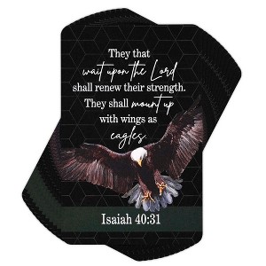 Dicksons BKMPK-463 Shall Renew Their Strength Black 4 Inch Paper Place Keeper Pocket Card Bookmark Pack of 12 - 1 of 2