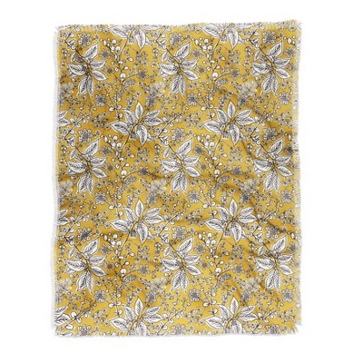 Heather Dutton Gracelyn Yellow Woven Throw Blanket - Deny Designs