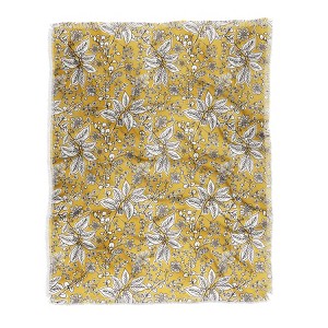 Heather Dutton Gracelyn Yellow Woven Throw Blanket - Deny Designs - 1 of 2