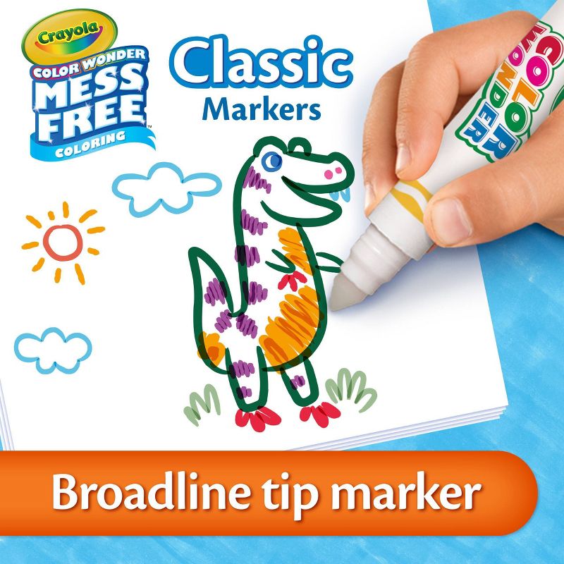 Crayola 20ct Color Wonder Broadline Markers, 4 of 10