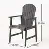 PAGED Set of 2 Patio Dining Chairs,Modern Outdoor Dining Chairs with Armrest,Weather Resistant Chairs Suitable for Patio,Garden - 3 of 4