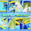 RISOKEYS 8 in1 Inflatable Bounce House, water park trampoline bouncing, with Dolphin Sprinkler, Target Games, Water Blasters, Basketball Hoop - 3 of 4