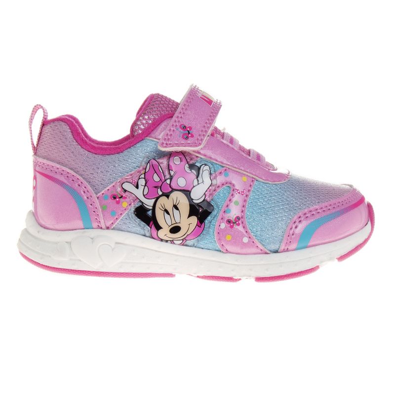 Disney Minnie Mouse Girls' Light Up Sneakers. (Toddler/Little Kids), 3 of 6