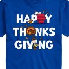Men's - Peanuts - Happy Thanksgiving Icons Short Sleeve Graphic T-Shirt - 2 of 4