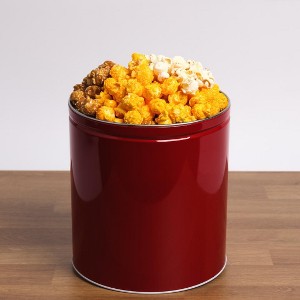 Uncle Myron's Holiday Popcorn Tin - 3 Flavors - 2 Gallon, Polar Bear Design - 1 of 4