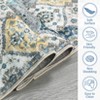 Washable Rug Vintage Floral Floor Carpet with Anti Slip Backing - 3 of 4