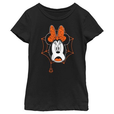 Girl's Mickey & Friends Minnie Mouse Frightened T-Shirt