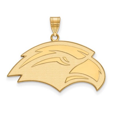 Black Bow Jewelry 14k Yellow Gold Southern Mississippi Golden Eagles NCAA Large Pendant
