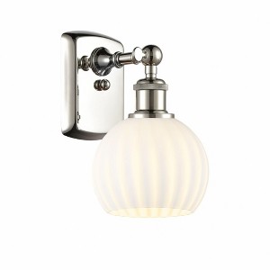 White Venetian - 1 Light Wall Sconce In Modern Style-9 Inches Tall and 6 Inches Wide - 1 of 1