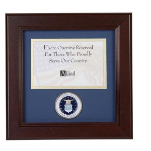 Allied Frame US Armed Forces Medallion Landscape Picture Frame - 4 x 6 Picture Opening - 1 of 3