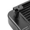 Unique Bargains Aluminum Heat Exchanger Radiator for PC CPU Water Cool System Computer 240mm Black 18 Pipes - 3 of 4