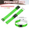 Unique Bargains Adjustable High Visibility Running Reflective Belt for Motorcycling Cycling 3 Pcs Yellow Red Green - 2 of 4