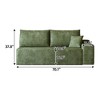 MAYEERTY 3-Seater Left Sofa Green - 3-Seater Left Layout, Corduroy, No Assembly, for Living Room/Bedroom - 4 of 4