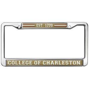 College of Charleston School Logo Full Size Standard License Plate Metal Frame - 1 of 4