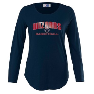 NBA Washington Wizards Women's Long Sleeve Crew Neck Fashion T-Shirt - 1 of 4